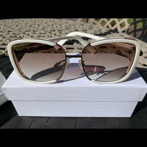 Jimmy Choo NWOT RACO/S Pink Cyan Crystal Sunglasse